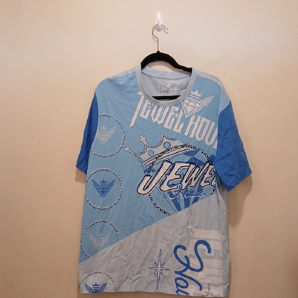 Men's Blue Graphic T-Shirt